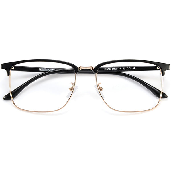 Browline Glasses EF1042 - Wide Frames for Men with Larger Heads