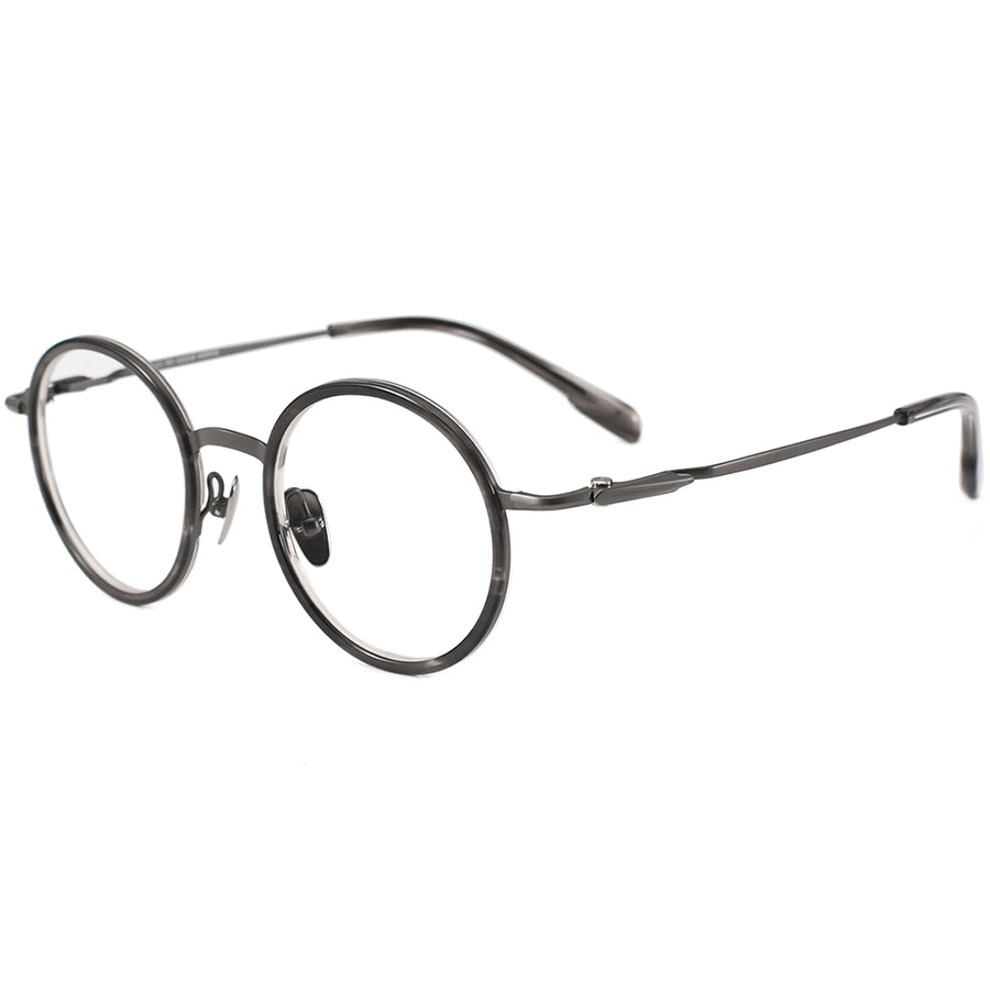 Round Glasses EF1104 - Wide Frames for Men with Larger Heads