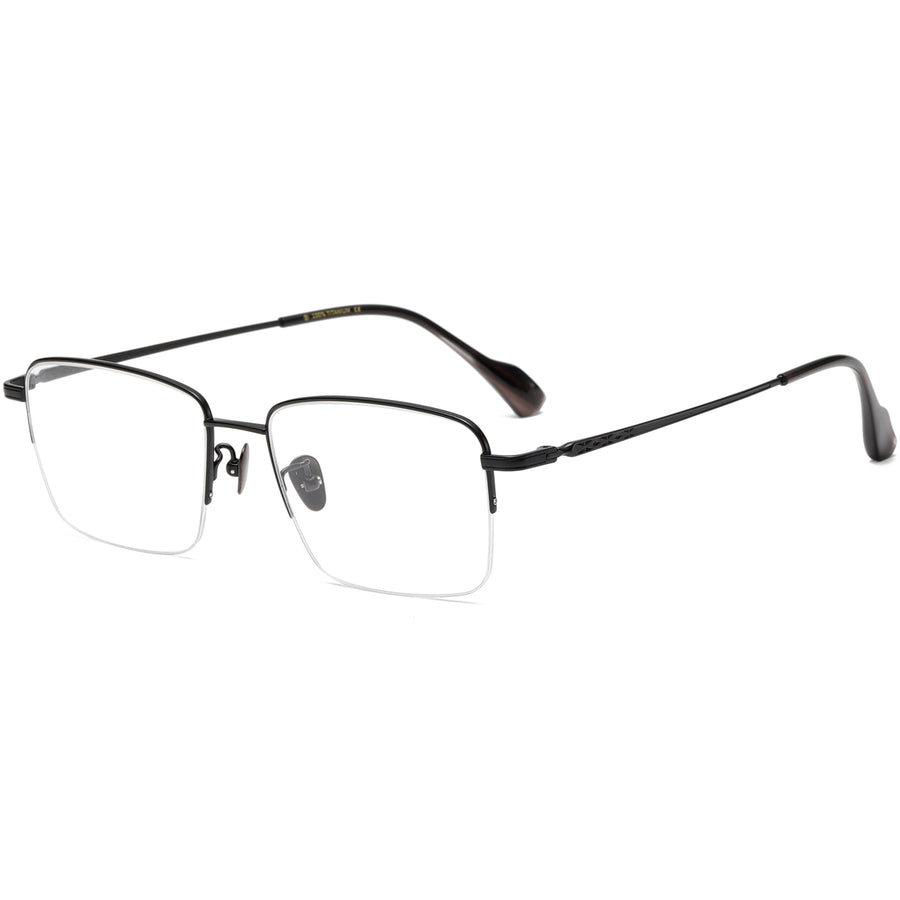 Square Glasses EF1136 - Wide Frames for Men with Larger Heads