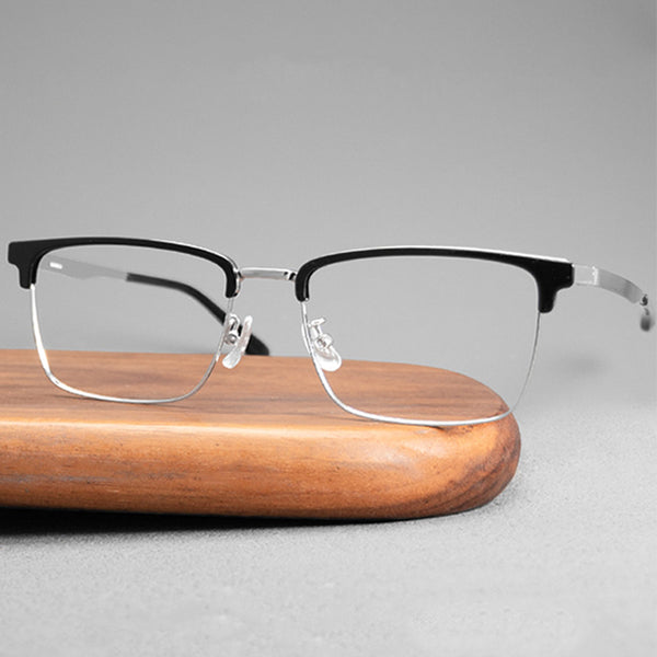 Browline Glasses EF1010 - Wide Frames for Men with Larger Heads