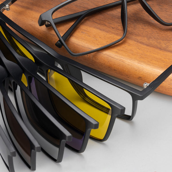 Square Glasses EF1009 - Wide Frames for Men with Larger Heads