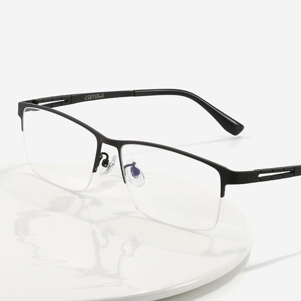 Rectangle Glasses A3923 - Wide Frames for Men with Larger Heads