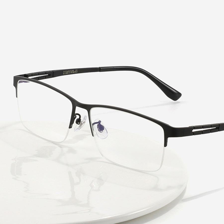 Rectangle Glasses A3923 - Wide Frames for Men with Larger Heads