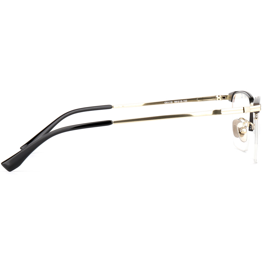 Square Glasses EF1113 - Wide Frames for Men with Larger Heads