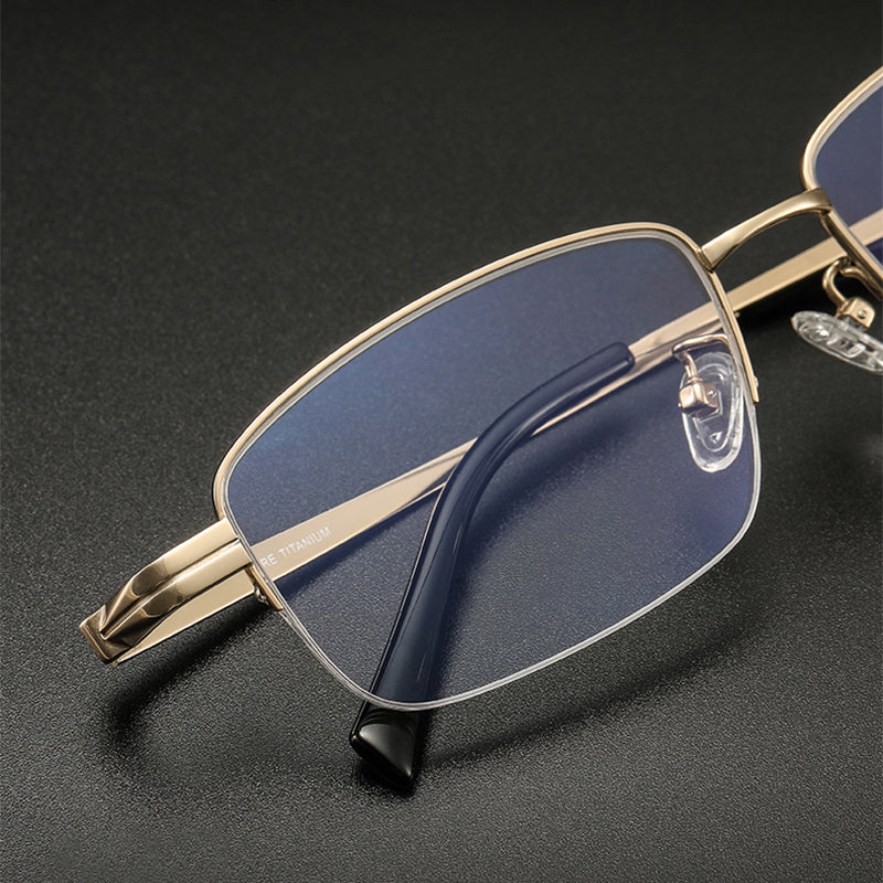 Rectangle Glasses EF1080 - Wide Frames For Men With Larger Heads