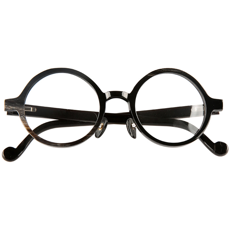 Buffalo Horn Round Glasses NJ1155