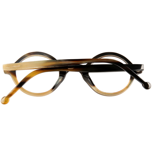 Buffalo Horn Round Glasses NJ1157