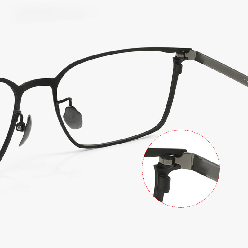 Rectangle Glasses EF1052 - Wide Frames For Men With Larger Heads