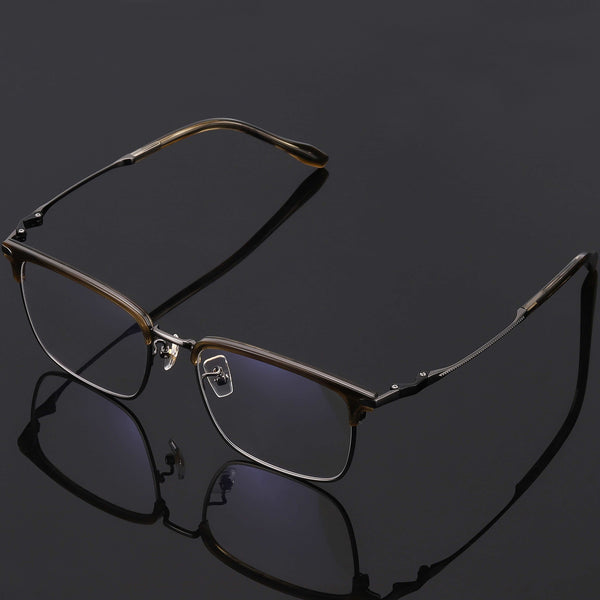 Browline Glasses EF1066 - Wide Frames For Men With Larger Heads