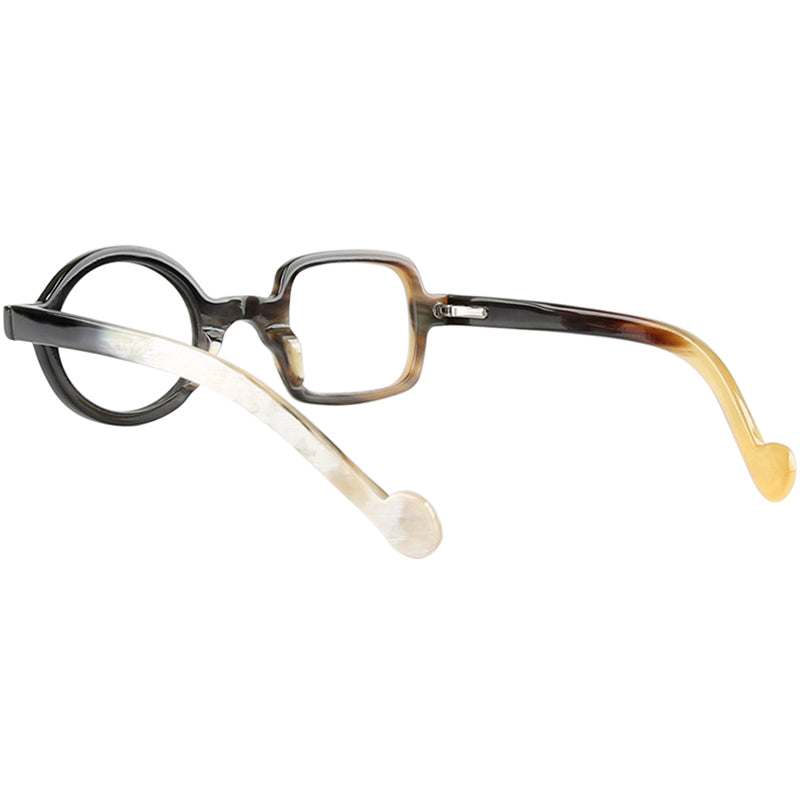 Buffalo Horn Geometric Glasses NJ1232