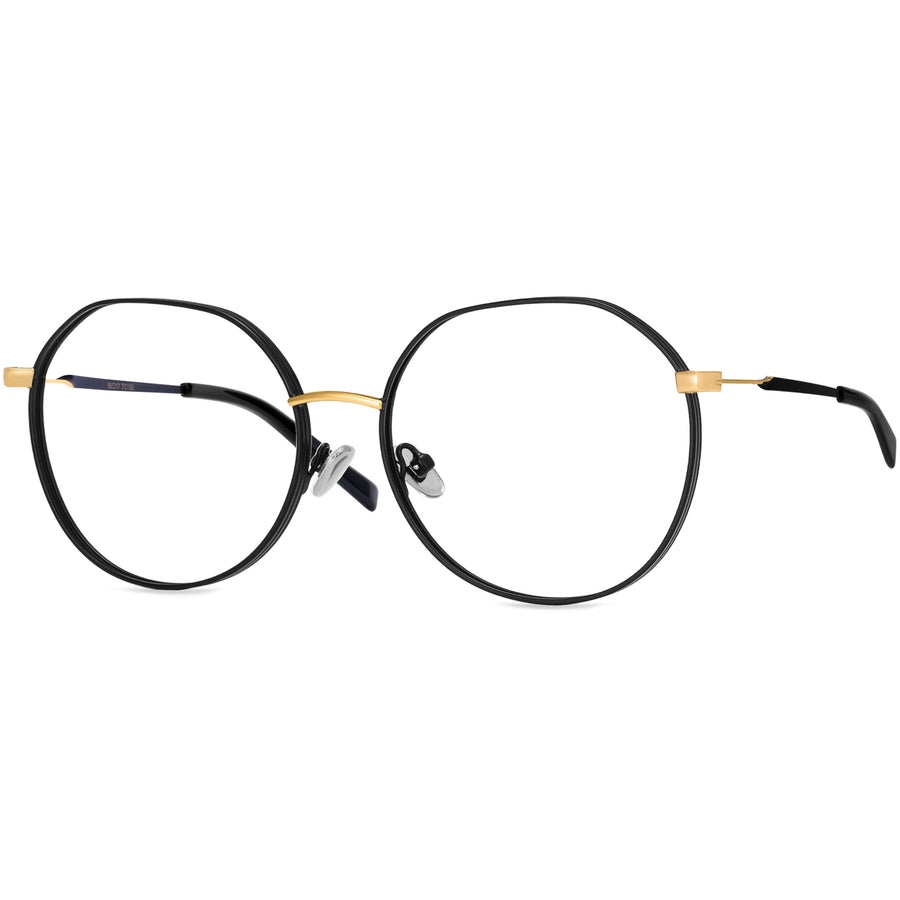Round Glasses A3878 - Wide Frames for Men with Larger Heads