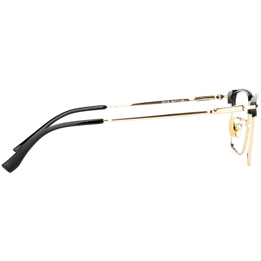 Square Glasses EF1115 - Wide Frames for Men with Larger Heads