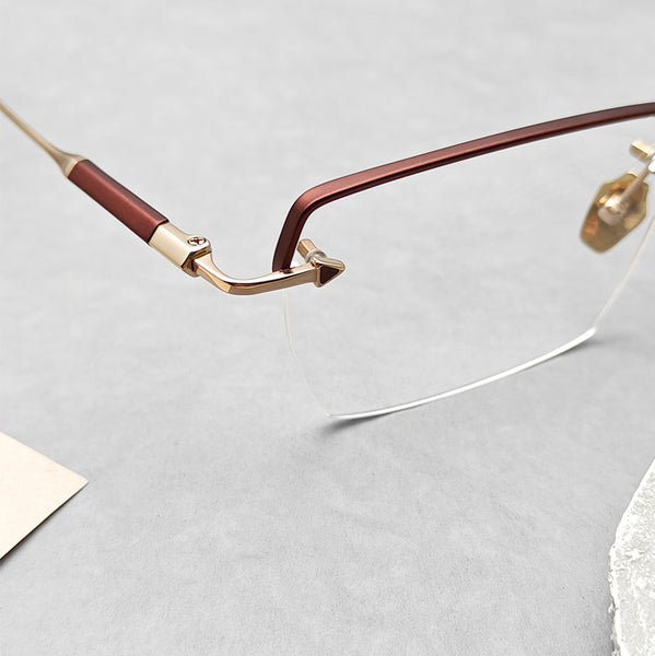 Rectangle Glasses EF1106 - Wide Frames for Men with Larger Heads