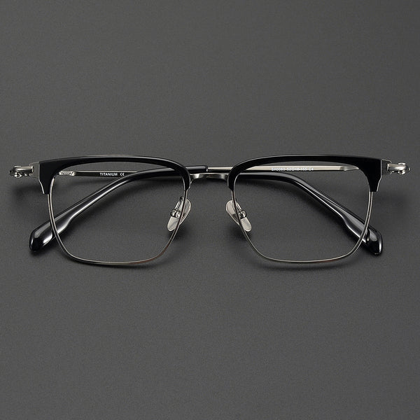 Browline Glasses EF1103 - Wide Frames for Men with Larger Heads