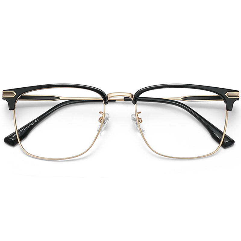 Browline Glasses EF1002 - Wide Frames for Men with Larger Heads