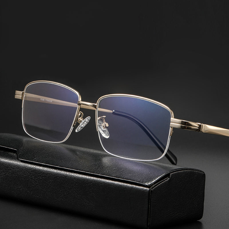 Rectangle Glasses EF1080 - Wide Frames For Men With Larger Heads