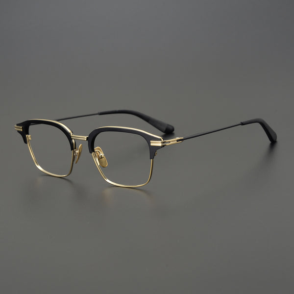 Browline Glasses EF1021 - Wide Frames for Men with Larger Heads
