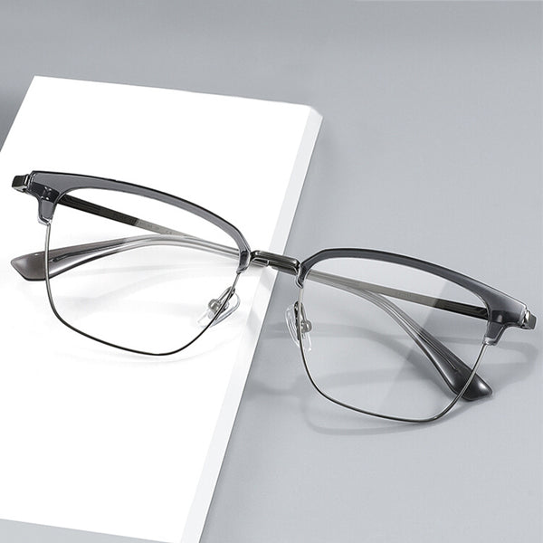 Browline Glasses EF1079 - Wide Frames For Men With Larger Heads