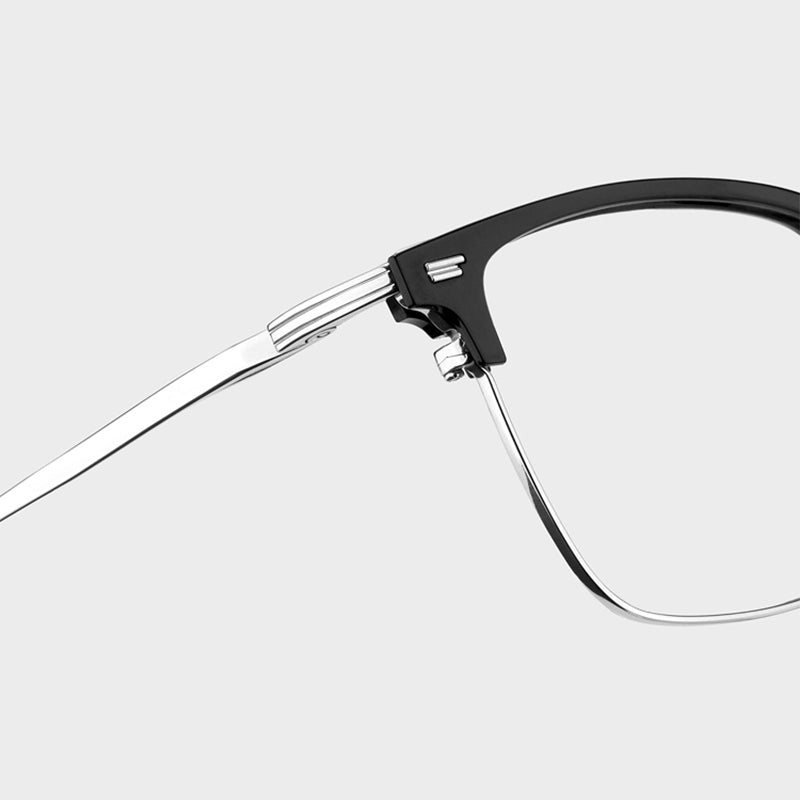 Browline Glasses EF1057 - Wide Frames For Men With Larger Heads