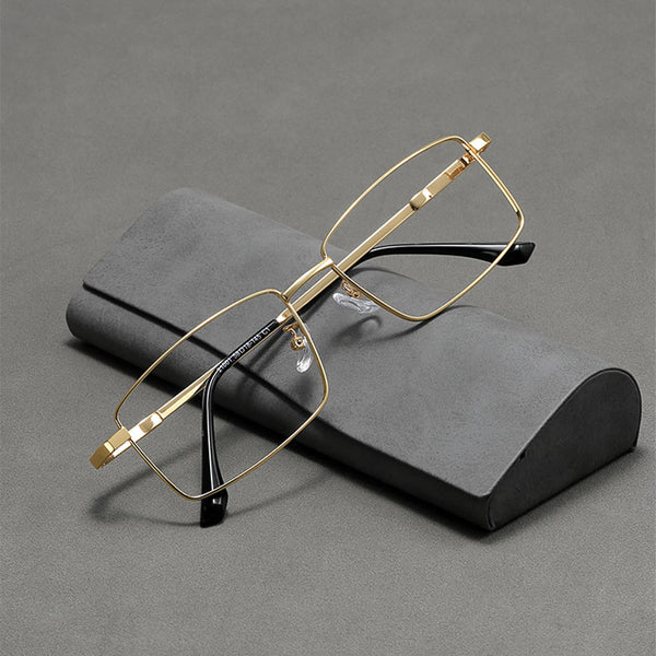 Rectangle Glasses EF1033 - Wide Frames for Men with Larger Heads