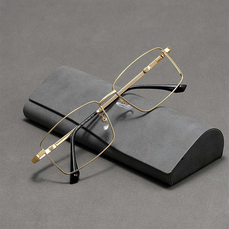 Rectangle Glasses EF1033 - Wide Frames for Men with Larger Heads