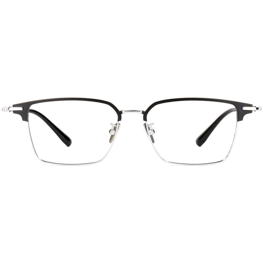 Square Glasses EF1114 - Wide Frames for Men with Larger Heads