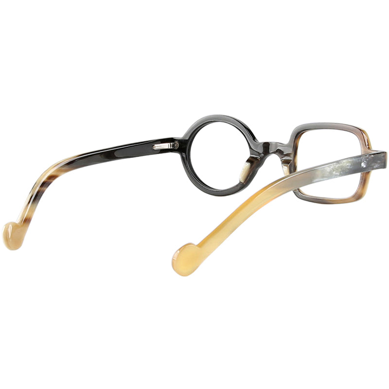 Buffalo Horn Geometric Glasses NJ1232