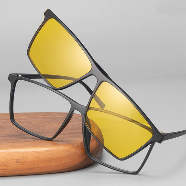 Square Glasses EF1009 - Wide Frames for Men with Larger Heads