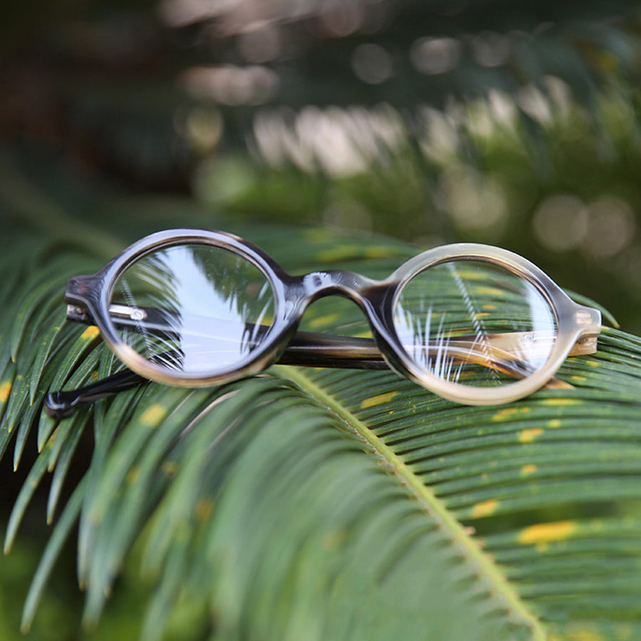 Buffalo Horn Round Glasses NJ1157