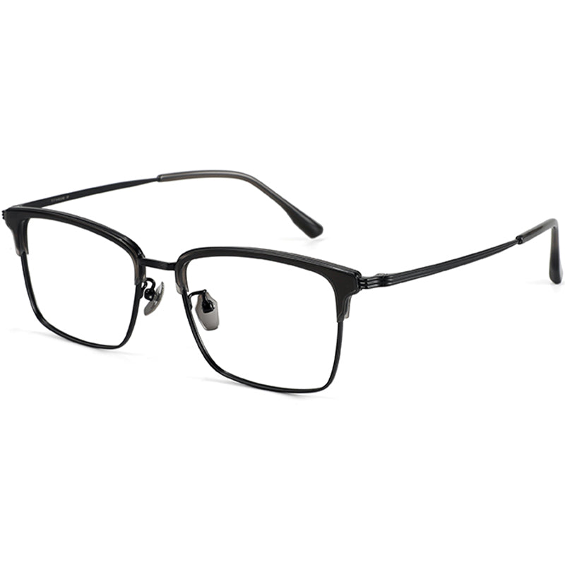 Browline Glasses EF1051 - Wide Frames for Men with Larger Heads