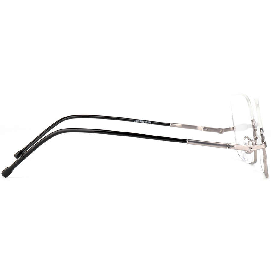 Square Billiards & Pool Glasses RV1052 – Reverse Half-Rim, Adjustable Tilt