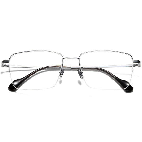 Square Glasses EF1133 - Wide Frames for Men with Larger Heads