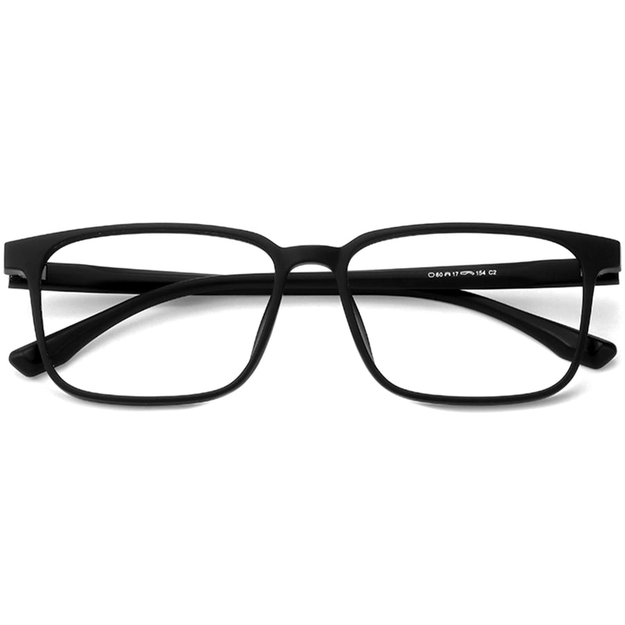 Rectangle Glasses EF1071 - Wide Frames For Men With Larger Heads