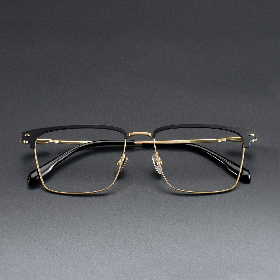 Browline Glasses EF1123 - Wide Frames for Men with Larger Heads