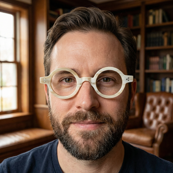 Buffalo Horn Round Glasses NJ1122