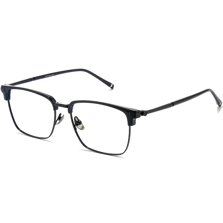 Browline Glasses EF1082 - Wide Frames For Men With Larger Heads