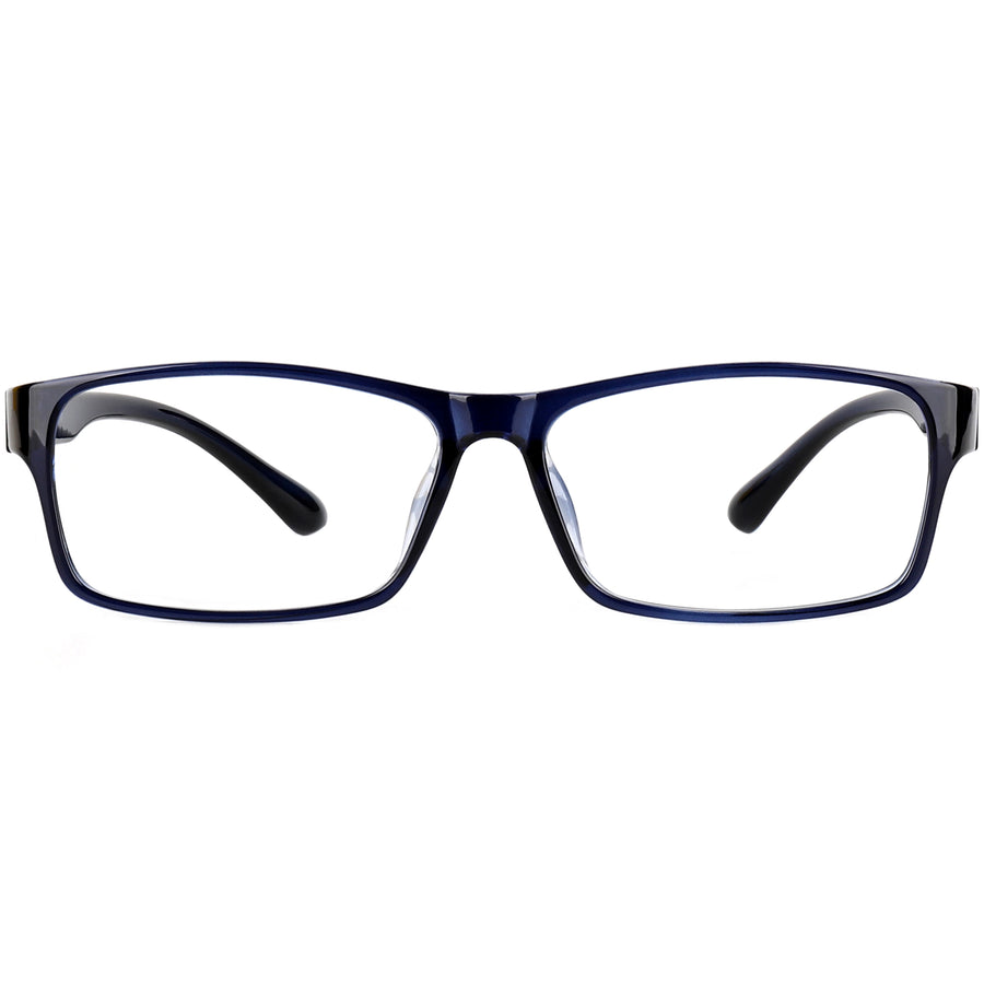 Rectangle Glasses EF1109 - Wide Frames for Men with Larger Heads