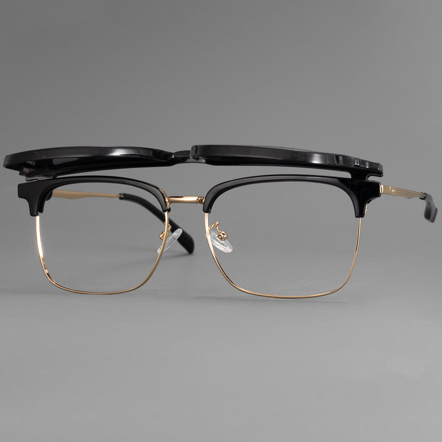 Browline Glasses EF1093 - Wide Frames for Men with Larger Heads