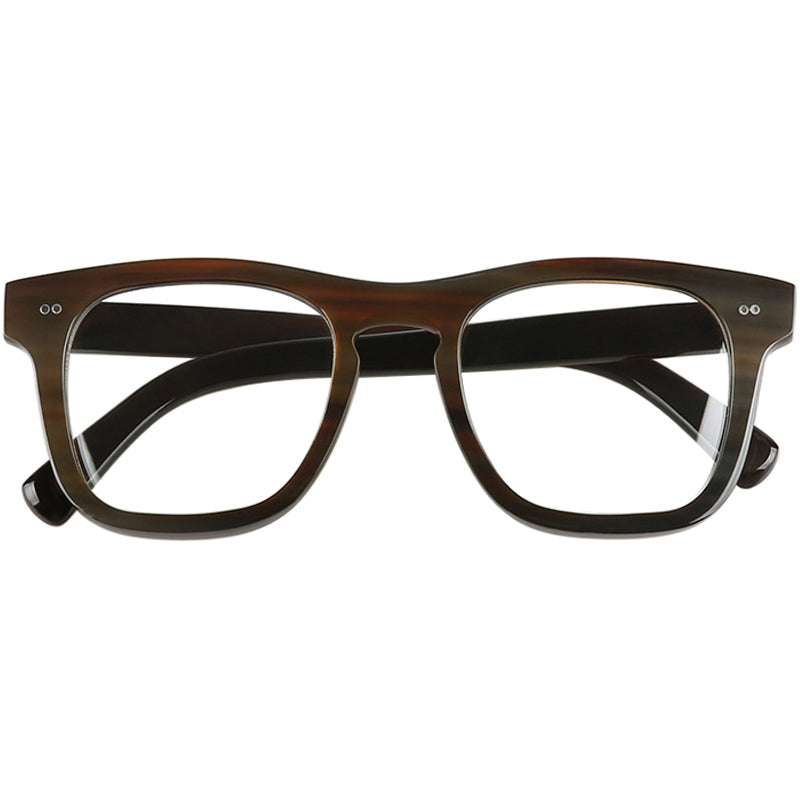 Buffalo Horn Rectangle Glasses NJ1249