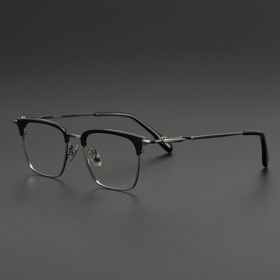 Browline Glasses EF1103 - Wide Frames for Men with Larger Heads