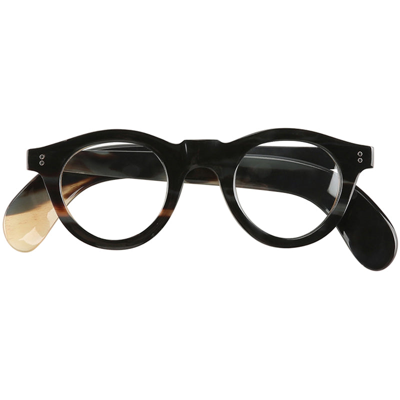 Buffalo Horn Round Glasses NJ1086