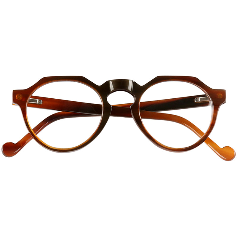 Buffalo Horn Round Glasses NJ1159