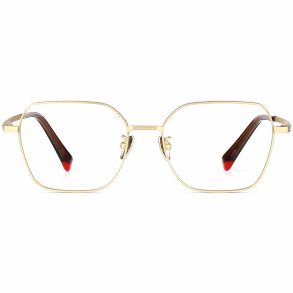 Geometric Glasses EF1164 - Wide Frames For Men With Larger Heads