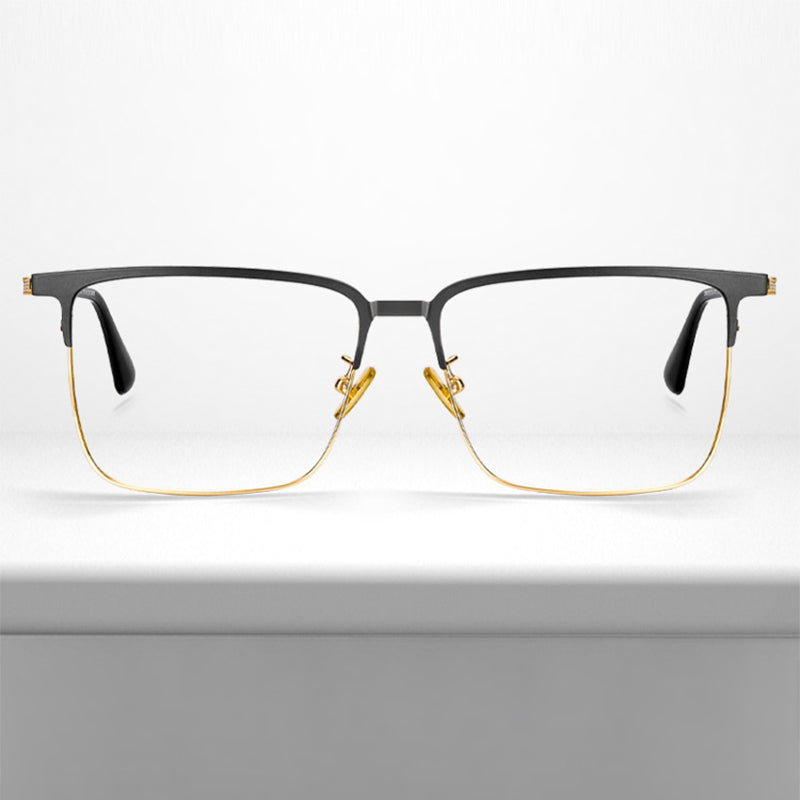 Square Glasses A3089 - Wide Frames for Men with Larger Heads