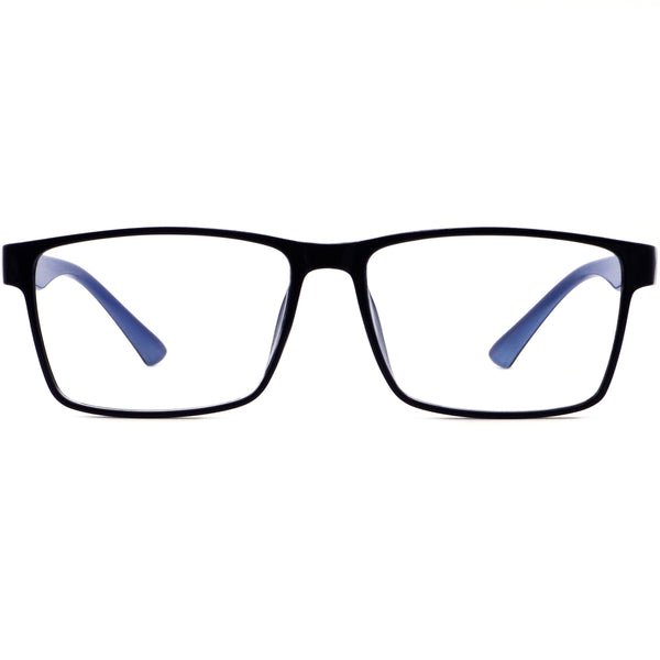 Rectangle Glasses A3918 - Wide Frames for Men with Larger Heads