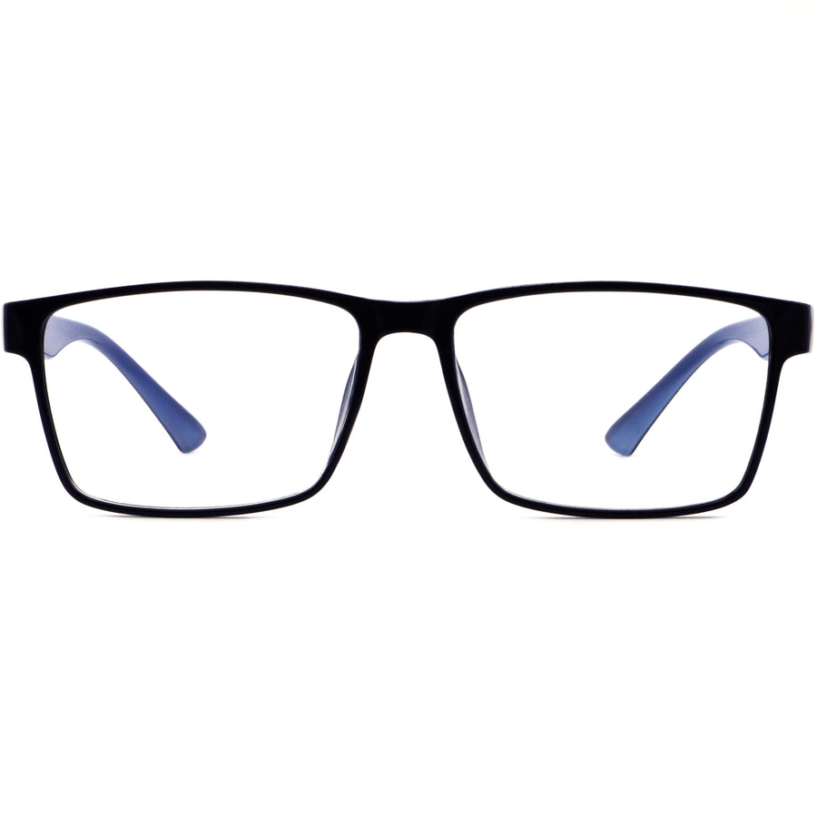 Rectangle Glasses A3918 - Wide Frames for Men with Larger Heads
