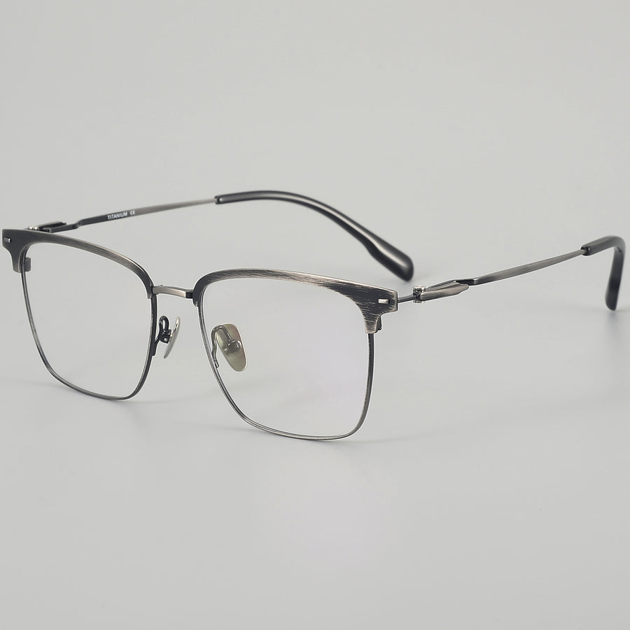 Browline Glasses EF1122 - Wide Frames for Men with Larger Heads