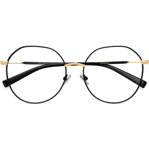 Round Glasses A3878 - Wide Frames for Men with Larger Heads