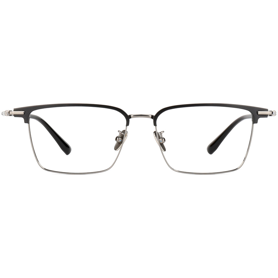 Square Glasses EF1115 - Wide Frames for Men with Larger Heads