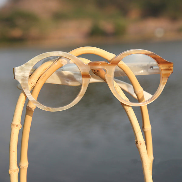 Buffalo Horn Round Glasses NJ1025